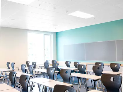 Systems Gyptone acoustic ceilings school
