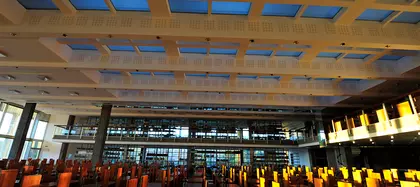 Gyptone-acoustic-ceiling-library