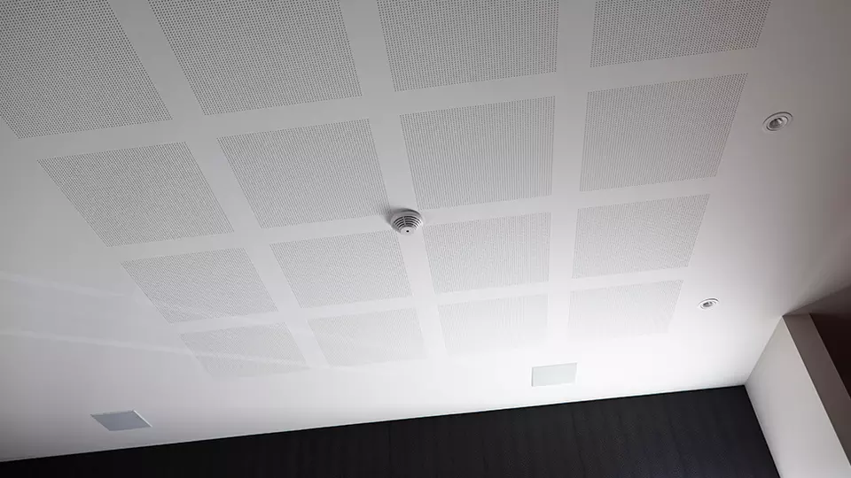 Private home with acoustic ceiling
