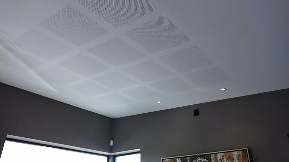 Private home with acoustic ceiling